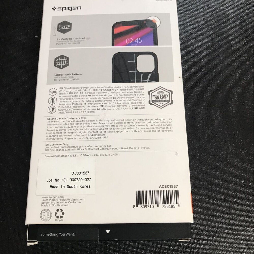 Spigen Core Armor iPhone 12 Mini Case (2020) - Matte Black - Picture 6 of 6